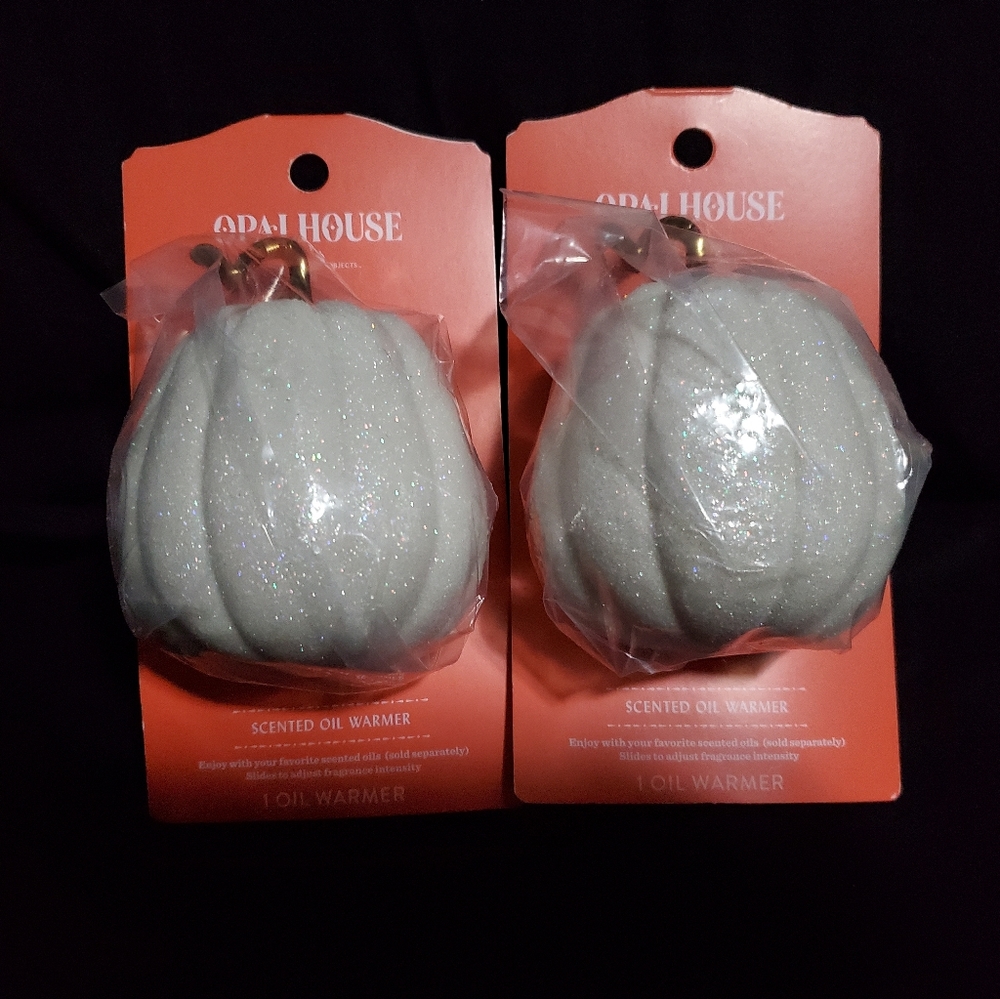 Opalhouse Scented Oil Warmer Sparkly Pumpkins (Lot of 2)